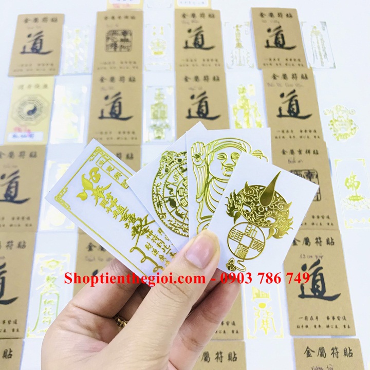 Combo 4 linh phù mua may bán đăt, chuyển vận 12 con giáp, tiền vô như nước, thần tài giữ cửa - SP005366